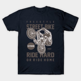 Vector Illustration of Street Bike. T-Shirt